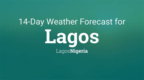 weather forecast lagos nigeria